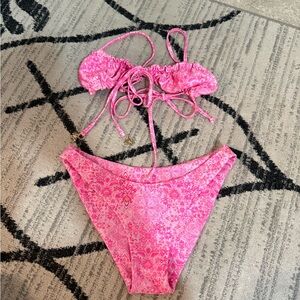 Kulani Kinis Pink Floral Bikini Set